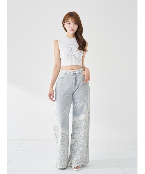 Darich(ダーリッチ)の「DRレースビジューリブニットトップス(ニット/セーター・レディース・ブラック/ホワイト/サックスブルー/ピンク/ミント・FREE)」の19枚目の写真