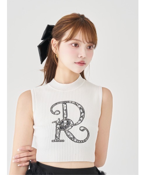 Darich(ダーリッチ)の「DRレースビジューリブニットトップス(ニット/セーター・レディース・ブラック/ホワイト/サックスブルー/ピンク/ミント・FREE)」の21枚目の写真
