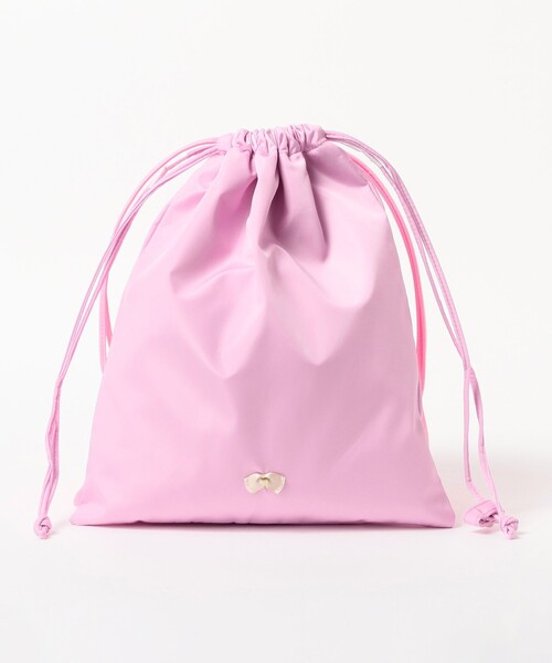 BEAMS COUTURE(ビームスクチュール)の「バイカラー 巾着 バッグ(ハンドバッグ・レディース・オレンジ/サックスブルー/ブラウン/ピンク・ONE SIZE)」の7枚目の写真