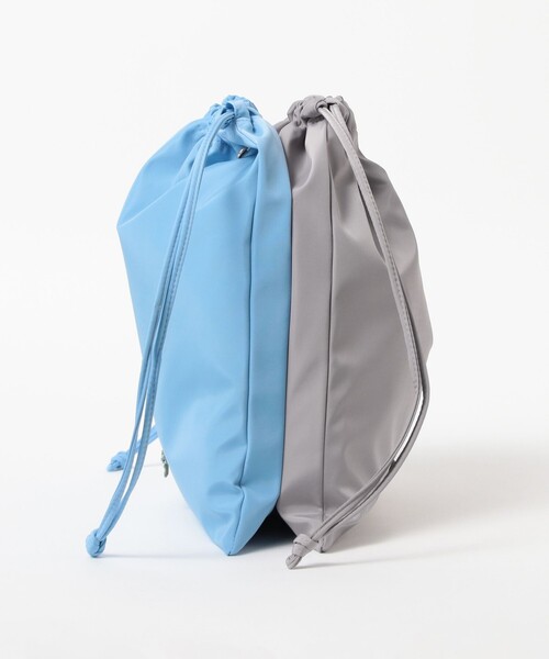 BEAMS COUTURE(ビームスクチュール)の「バイカラー 巾着 バッグ(ハンドバッグ・レディース・オレンジ/サックスブルー/ブラウン/ピンク・ONE SIZE)」の11枚目の写真