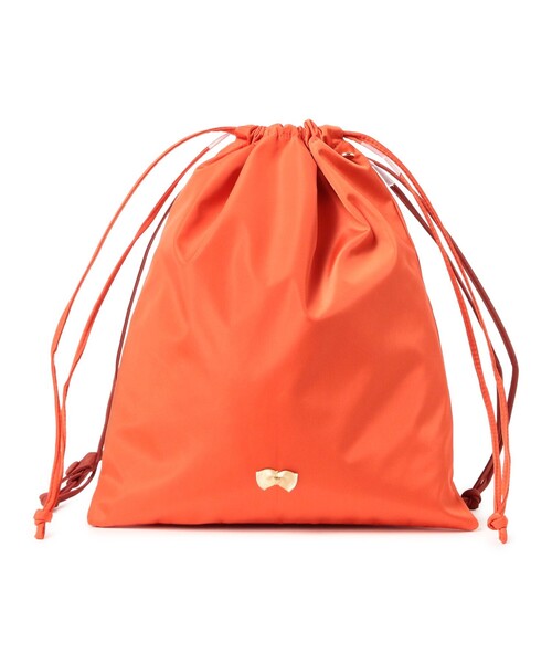 BEAMS COUTURE(ビームスクチュール)の「バイカラー 巾着 バッグ(ハンドバッグ・レディース・オレンジ/サックスブルー/ブラウン/ピンク・ONE SIZE)」の16枚目の写真