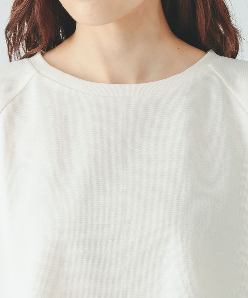 GLOBAL WORK(グローバルワーク)の「ひんやり涼しい/フローズンバルーンスリーブ6分袖/712989(Tシャツ/カットソー・レディース・ブラック/アイボリー・LARGE/MEDIUM)」の9枚目の写真