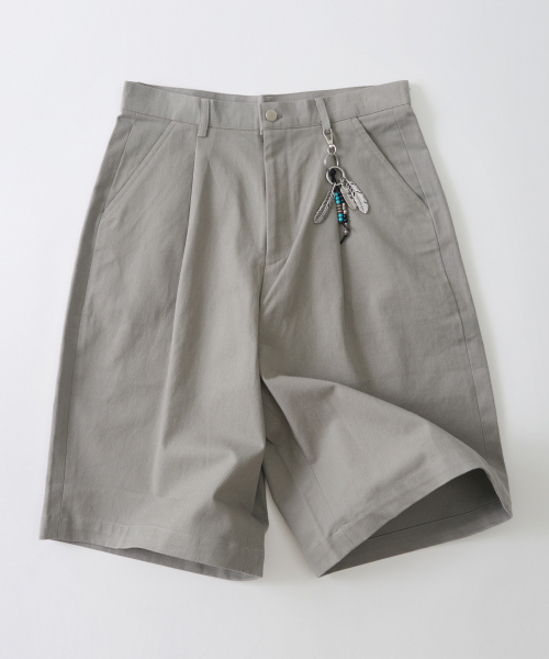 ANALOG MOOD(アナログムード)の「コットンワンタックバミューダパンツ(グレー)(その他パンツ・メンズ・その他・MEDIUM/LARGE)」の1枚目の写真