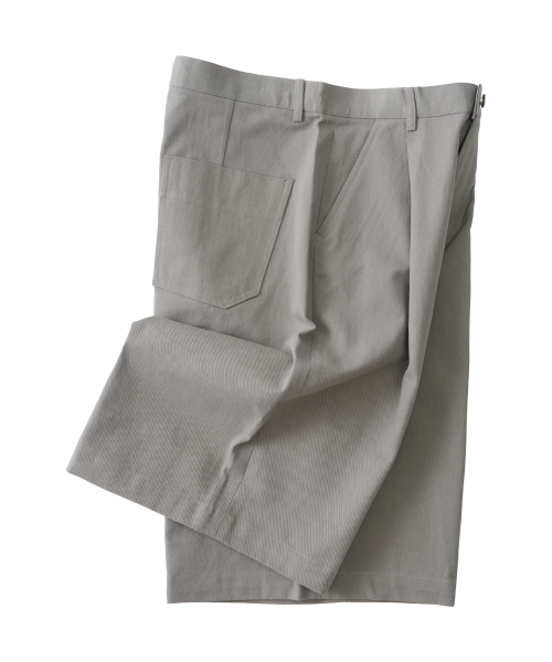 ANALOG MOOD(アナログムード)の「コットンワンタックバミューダパンツ(グレー)(その他パンツ・メンズ・その他・MEDIUM/LARGE)」の4枚目の写真