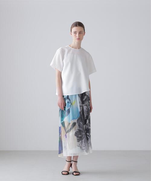 ADORE（アドーア）の「◆ドライポプリンブラウス（シャツ/ブラウス・レディース・ブラック/ホワイト・38）」の12枚目の写真