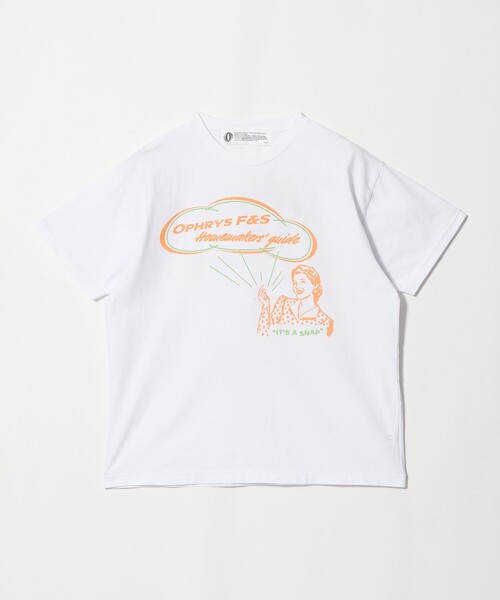 Ophrys(オフリス)の「<Ophrys>IT's A SNAP Tシャツ(Tシャツ/カットソー・レディース・ホワイト・M)」の1枚目の写真