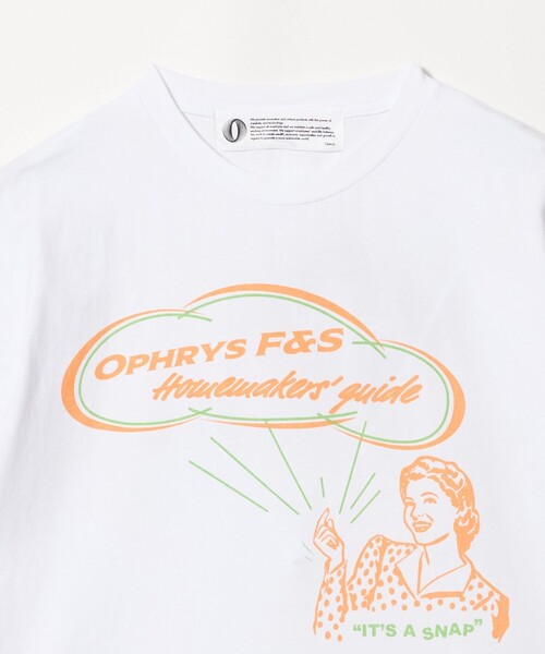 Ophrys（オフリス）の「＜Ophrys＞IT's A SNAP Tシャツ（Tシャツ/カットソー・レディース・ホワイト・M）」の4枚目の写真