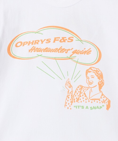 Ophrys（オフリス）の「＜Ophrys＞IT's A SNAP Tシャツ（Tシャツ/カットソー・レディース・ホワイト・M）」の6枚目の写真