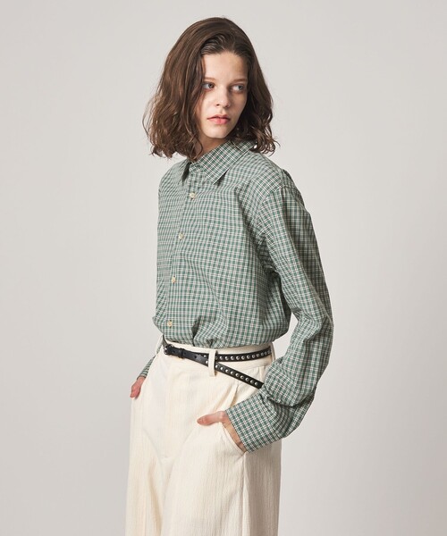Steven Alan(スティーブンアラン)の「<Steven Alan>コットン ミニ チェック シャツ(シャツ/ブラウス・レディース・ケリーグリーン/グレー/ライトピンク・S/M/L)」の22枚目の写真