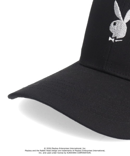 PLAYBOY(プレイボーイ)の「PLAYBOY 6PANEL CAP / プレイボーイ(キャップ・レディース・ピンク/ブラック×ホワイト・57~59cm)」の9枚目の写真