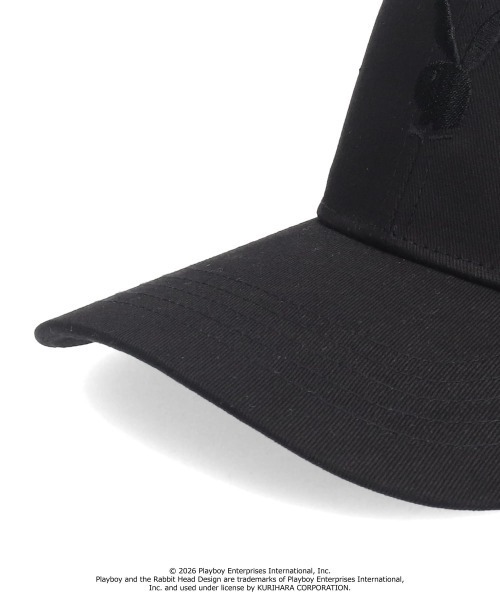 PLAYBOY(プレイボーイ)の「PLAYBOY 6PANEL CAP / プレイボーイ(キャップ・レディース・ピンク/ブラック×ホワイト・57~59cm)」の11枚目の写真