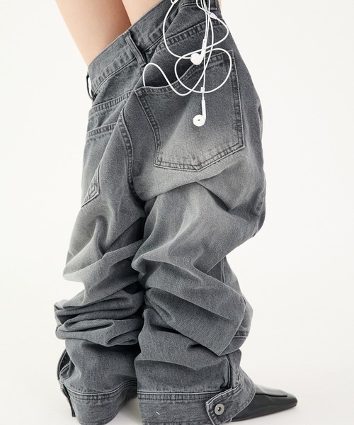 FTW(エフティダブリュー)の「CUFFS DENIM(デニムパンツ・レディース・インディゴブルー/グレー・SMALL/MEDIUM)」の1枚目の写真