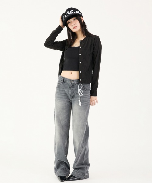 FTW(エフティダブリュー)の「CUFFS DENIM(デニムパンツ・レディース・インディゴブルー/グレー・SMALL/MEDIUM)」の5枚目の写真