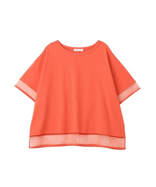 Green Parks(グリーンパークス)の「【適ON】持続冷感ドッキングプルオーバー(Tシャツ/カットソー・レディース・ブラック/チャコールグレー/オレンジ/ホワイト系その他2・FREE)」の13枚目の写真