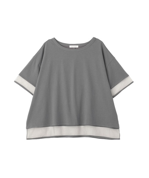 Green Parks(グリーンパークス)の「【適ON】持続冷感ドッキングプルオーバー(Tシャツ/カットソー・レディース・ブラック/チャコールグレー/オレンジ/ホワイト系その他2・FREE)」の5枚目の写真