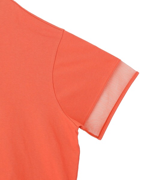 Green Parks(グリーンパークス)の「【適ON】持続冷感ドッキングプルオーバー(Tシャツ/カットソー・レディース・ブラック/チャコールグレー/オレンジ/ホワイト系その他2・FREE)」の9枚目の写真