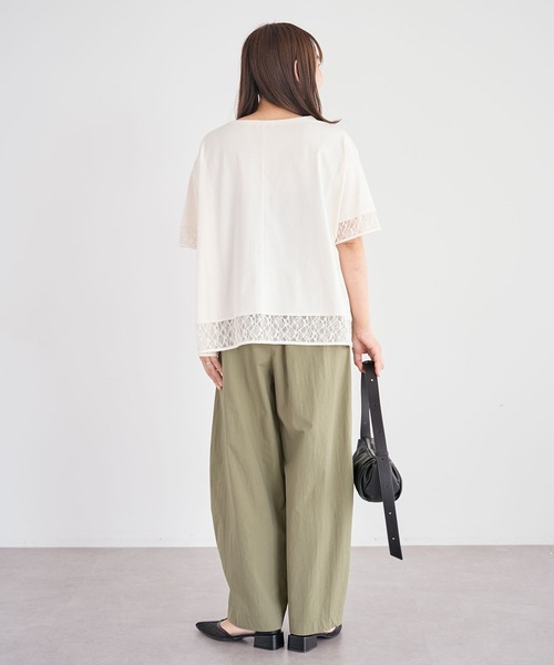 Green Parks(グリーンパークス)の「【適ON】持続冷感ドッキングプルオーバー(Tシャツ/カットソー・レディース・ブラック/チャコールグレー/オレンジ/ホワイト系その他2・FREE)」の22枚目の写真
