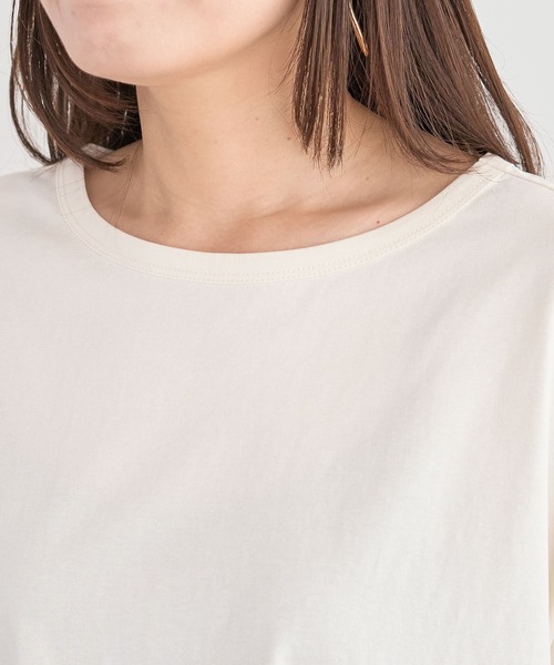 Green Parks(グリーンパークス)の「【適ON】持続冷感ドッキングプルオーバー(Tシャツ/カットソー・レディース・ブラック/チャコールグレー/オレンジ/ホワイト系その他2・FREE)」の14枚目の写真