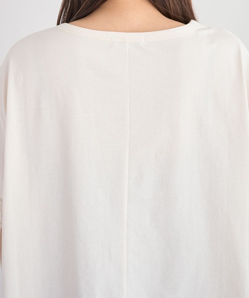 Green Parks(グリーンパークス)の「【適ON】持続冷感ドッキングプルオーバー(Tシャツ/カットソー・レディース・ブラック/チャコールグレー/オレンジ/ホワイト系その他2・FREE)」の15枚目の写真