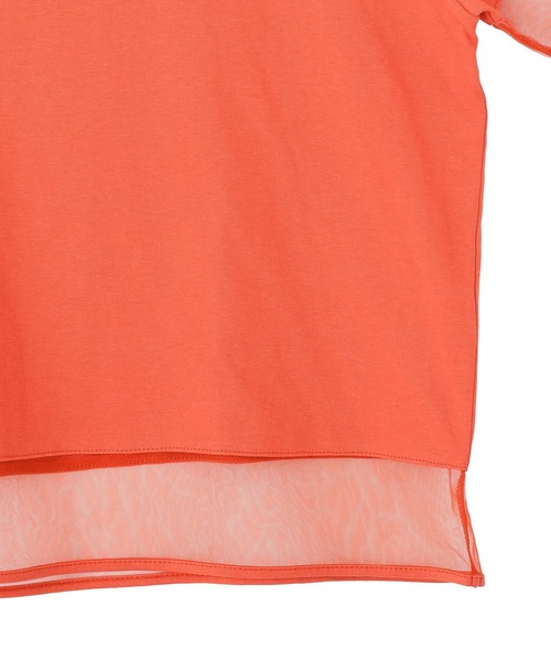 Green Parks(グリーンパークス)の「【適ON】持続冷感ドッキングプルオーバー(Tシャツ/カットソー・レディース・ブラック/チャコールグレー/オレンジ/ホワイト系その他2・FREE)」の10枚目の写真