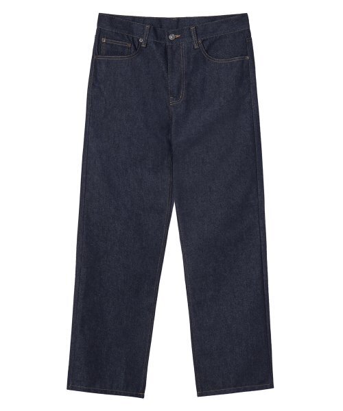 LAUGHER(ラファー)の「REGULAR FIT DENIM PANT - DEEP BLUE(デニムパンツ・レディース・その他・28/30/32)」の1枚目の写真