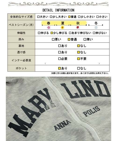 GOLDJAPAN(ゴールドジャパン)の「オーバーサイズロゴジップパーカー【大きいサイズ対応】(パーカー・レディース・ブラック/グレー・LL/3L/4L)」の20枚目の写真