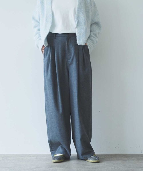 yuni(ユニ )の「washable wool back gum straight pants(その他パンツ・レディース・グレー・S/M)」の5枚目の写真