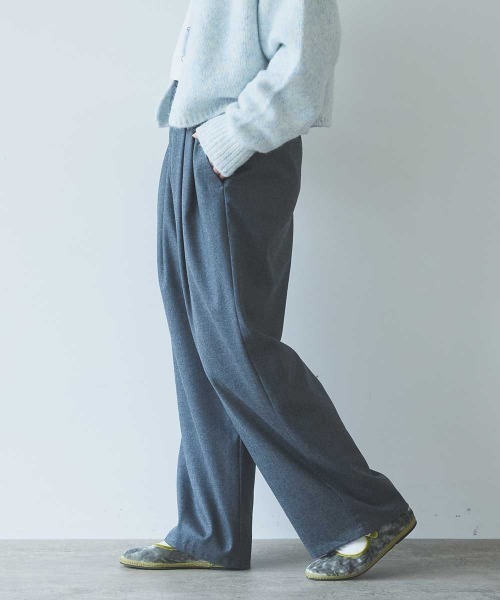 yuni(ユニ )の「washable wool back gum straight pants(その他パンツ・レディース・グレー・S/M)」の7枚目の写真