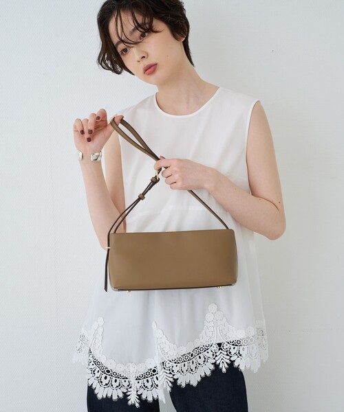 PUNTI.(プンティ)の「【PUNTI. / プンティ】レザーワンショルダーバッグ PORTRAIT-ONE SHLD(ショルダーバッグ・レディース・ブラック/モカ・フリー)」の8枚目の写真