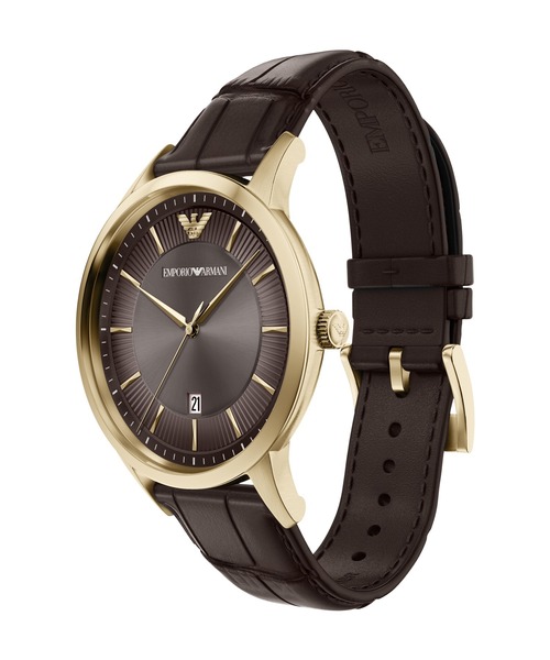 EMPORIO ARMANI(エンポリオアルマーニ)の「エンポリオ・アルマーニ 腕時計 メンズ アナログ レザー AR11824(アナログ腕時計・メンズ・ブラウン・FREE)」の3枚目の写真