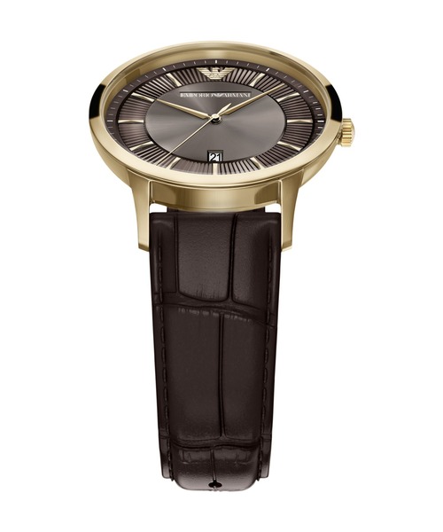 EMPORIO ARMANI(エンポリオアルマーニ)の「エンポリオ・アルマーニ 腕時計 メンズ アナログ レザー AR11824(アナログ腕時計・メンズ・ブラウン・FREE)」の4枚目の写真
