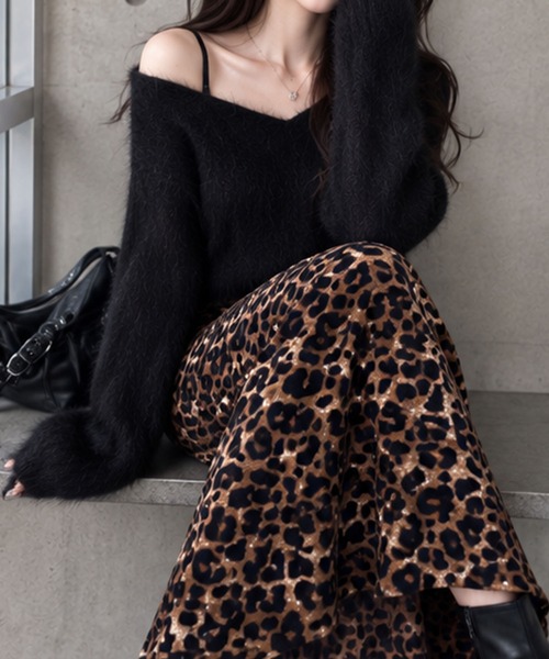 GLAMOROUS JANE（グラマラスジェーン）の「レオパード柄スカート（スカート・レディース・ブラウン・M）」の4枚目の写真
