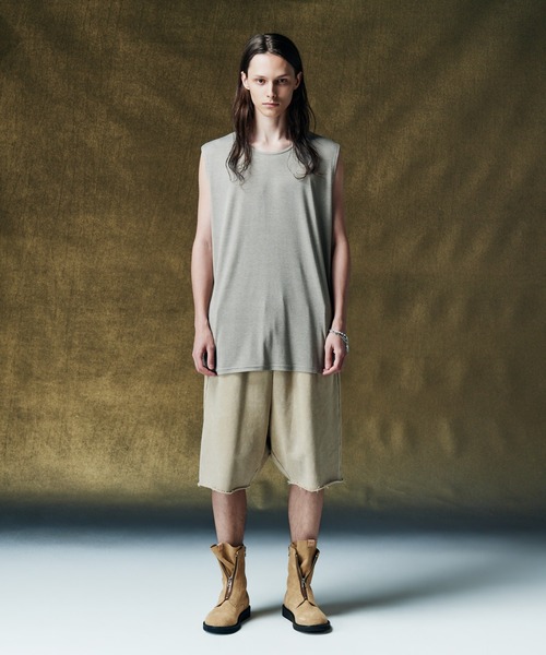 glamb(グラム)の「Drape Tank Top / ドレープタンクトップ(タンクトップ・メンズ・グレー/ブラック・L/S/M)」の10枚目の写真
