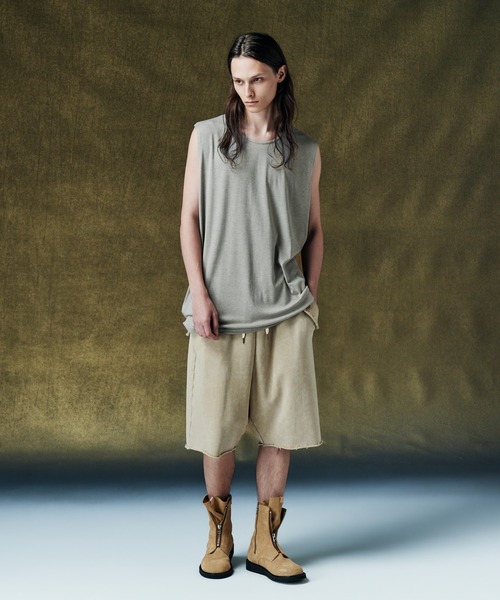 glamb(グラム)の「Drape Tank Top / ドレープタンクトップ(タンクトップ・メンズ・グレー/ブラック・L/S/M)」の11枚目の写真