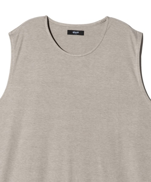 glamb(グラム)の「Drape Tank Top / ドレープタンクトップ(タンクトップ・メンズ・グレー/ブラック・L/S/M)」の18枚目の写真