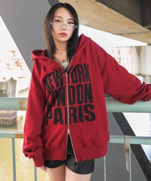 WEGO/【26年秋冬新作】ロゴBIGZIPパーカー