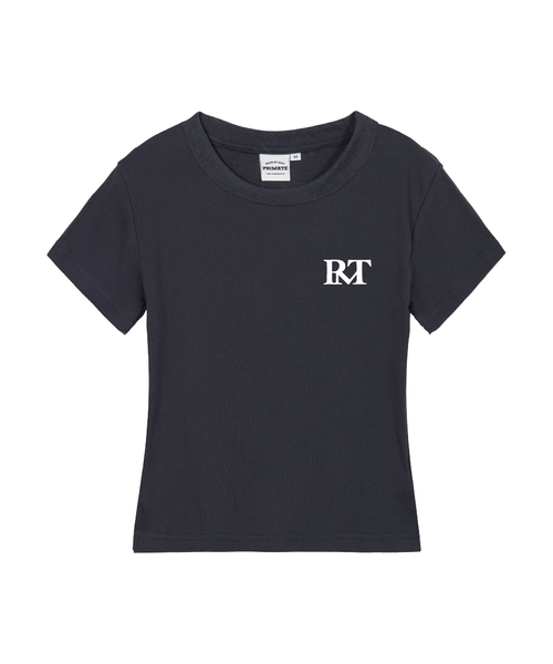 PRIMATE(プライメイト)の「CLASSIC LOGO レディース スリムフィット 半袖Tシャツ 5 COLORS(Tシャツ/カットソー・レディース・クリーム/ホワイト/ブラック/チャコール/カーキ・LARGE/MEDIUM/SMALL)」の3枚目の写真