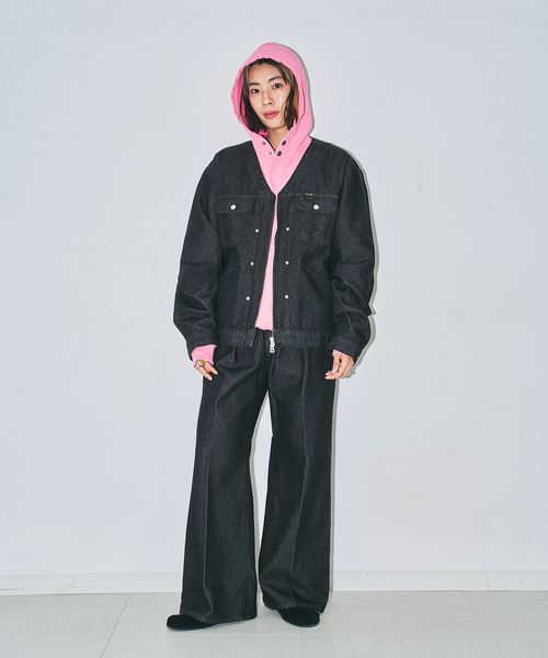 Wrangler(ラングラー)の「WRANGLER 別注 デニムパンツ(デニムパンツ・レディース・ブラック・SMALL/MEDIUM)」の3枚目の写真