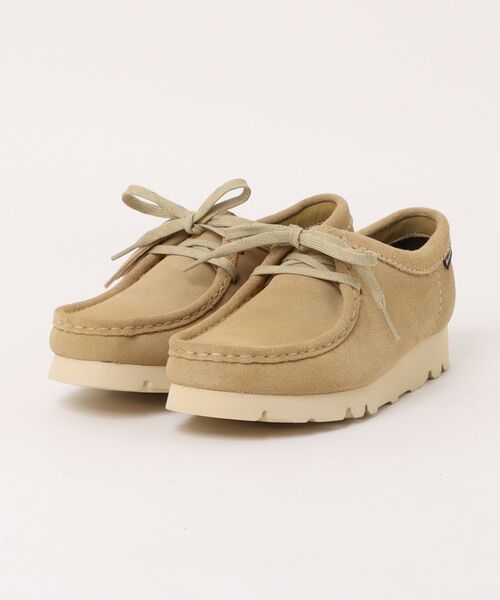 Clarks（クラークス）の「Clarks/クラークス/Wallabee GTX（モカシン/デッキシューズ・レディース・ベージュ/ブラック・5/5.5）」の2枚目の写真