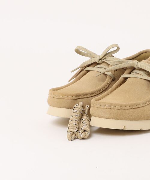 Clarks（クラークス）の「Clarks/クラークス/Wallabee GTX（モカシン/デッキシューズ・レディース・ベージュ/ブラック・5/5.5）」の5枚目の写真