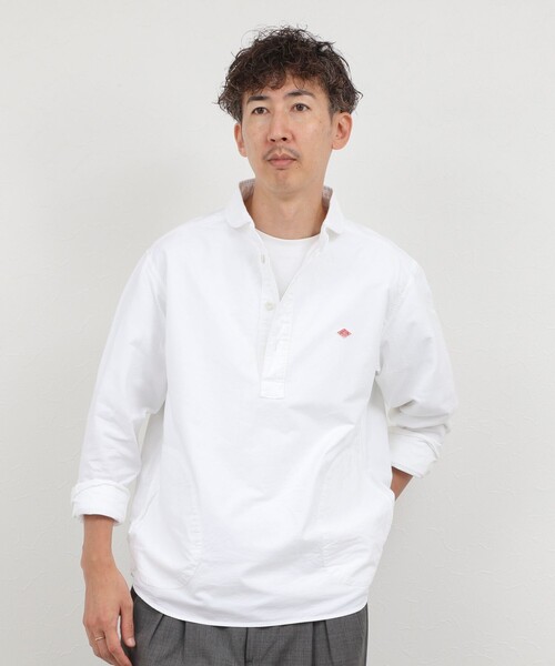 DANTON(ダントン)の「【DANTON/ダントン】ROUND COLLAR P/O SHIRT(DT-B0282 SOX)(シャツ/ブラウス・メンズ・ホワイト/キナリ・40/42/44/38)」の7枚目の写真