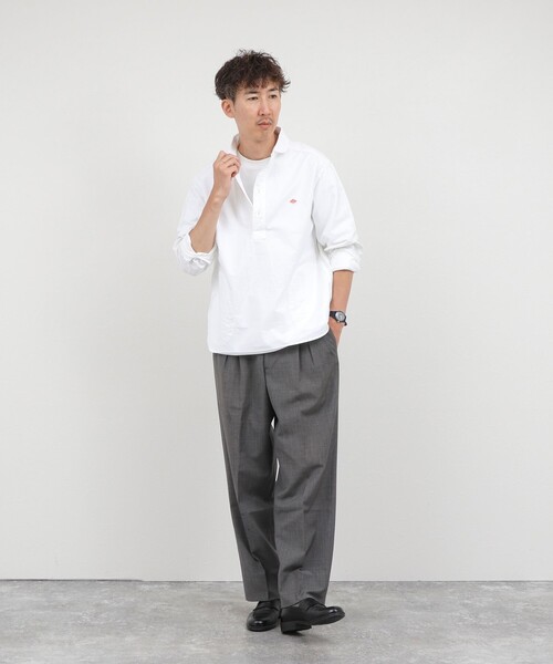 DANTON(ダントン)の「【DANTON/ダントン】ROUND COLLAR P/O SHIRT(DT-B0282 SOX)(シャツ/ブラウス・メンズ・ホワイト/キナリ・40/42/44/38)」の10枚目の写真