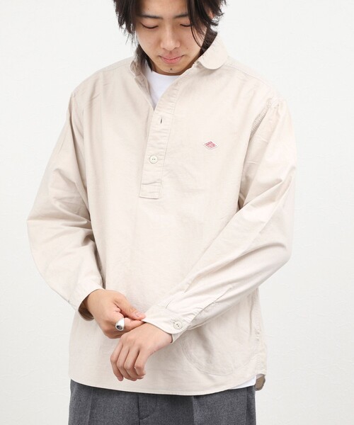 DANTON(ダントン)の「【DANTON/ダントン】ROUND COLLAR P/O SHIRT(DT-B0282 SOX)(シャツ/ブラウス・メンズ・ホワイト/キナリ・40/42/44/38)」の14枚目の写真