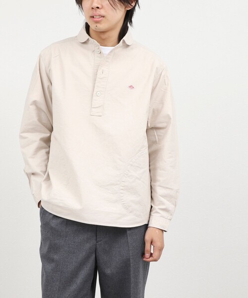 DANTON(ダントン)の「【DANTON/ダントン】ROUND COLLAR P/O SHIRT(DT-B0282 SOX)(シャツ/ブラウス・メンズ・ホワイト/キナリ・40/42/44/38)」の15枚目の写真