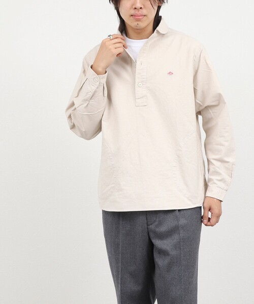 DANTON(ダントン)の「【DANTON/ダントン】ROUND COLLAR P/O SHIRT(DT-B0282 SOX)(シャツ/ブラウス・メンズ・ホワイト/キナリ・40/42/44/38)」の16枚目の写真