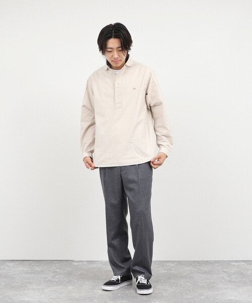 DANTON(ダントン)の「【DANTON/ダントン】ROUND COLLAR P/O SHIRT(DT-B0282 SOX)(シャツ/ブラウス・メンズ・ホワイト/キナリ・40/42/44/38)」の21枚目の写真