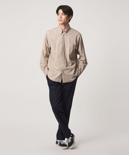 green label relaxing(グリーンレーベルリラクシング)の「ナチュラルフィット ビエラボタンダウン 長袖 シャツ(シャツ/ブラウス・メンズ・ダークブラウン/ライトグレー/ロイヤルブルー/ベージュ・XL/L/XS/M/S)」の17枚目の写真