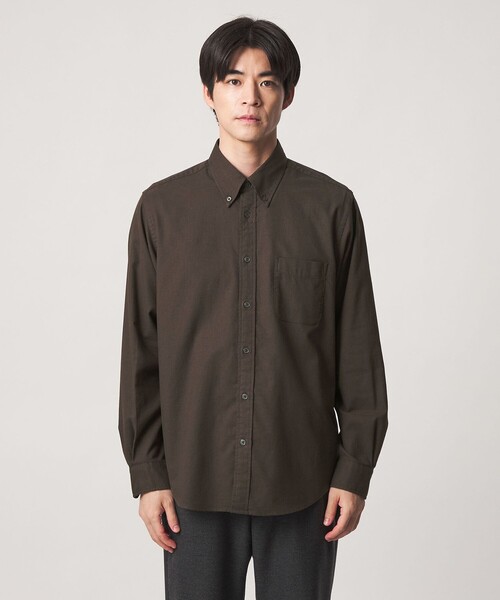 green label relaxing(グリーンレーベルリラクシング)の「ナチュラルフィット ビエラボタンダウン 長袖 シャツ(シャツ/ブラウス・メンズ・ダークブラウン/ライトグレー/ロイヤルブルー/ベージュ・XL/L/XS/M/S)」の8枚目の写真