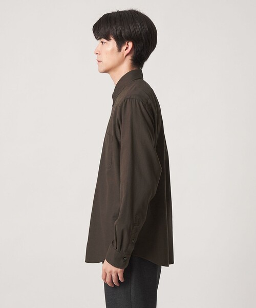 green label relaxing(グリーンレーベルリラクシング)の「ナチュラルフィット ビエラボタンダウン 長袖 シャツ(シャツ/ブラウス・メンズ・ダークブラウン/ライトグレー/ロイヤルブルー/ベージュ・XL/L/XS/M/S)」の9枚目の写真