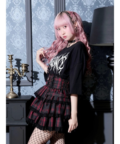 NOEMIE(ノエミー)の「バックボーンバックプリントユニセックスTシャツ(Tシャツ/カットソー・レディース・ブラック/パープル/オフホワイト・M)」の11枚目の写真